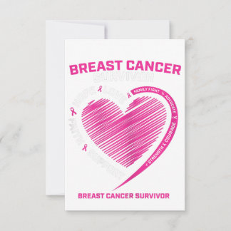 Womens Pink Breast Cancer Survivor Gifts Women Mom OSA Kort