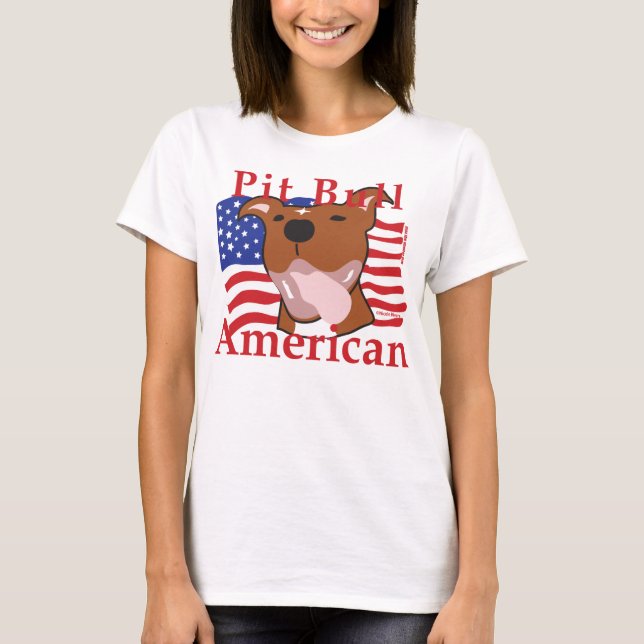 Women's Pit Bull American T T-shirt (Framsida)