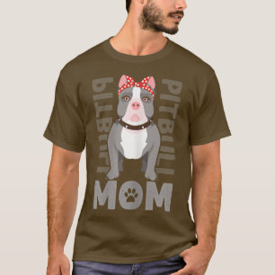 Womens Pitbull Mamma - Funny Pit Bull Dog T-Shirt