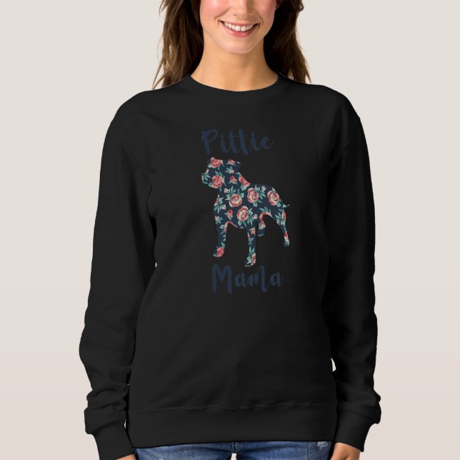 Womens Pitbull Mamma Pittie Mamma Pittie Mamma T Shirt (Framsida)