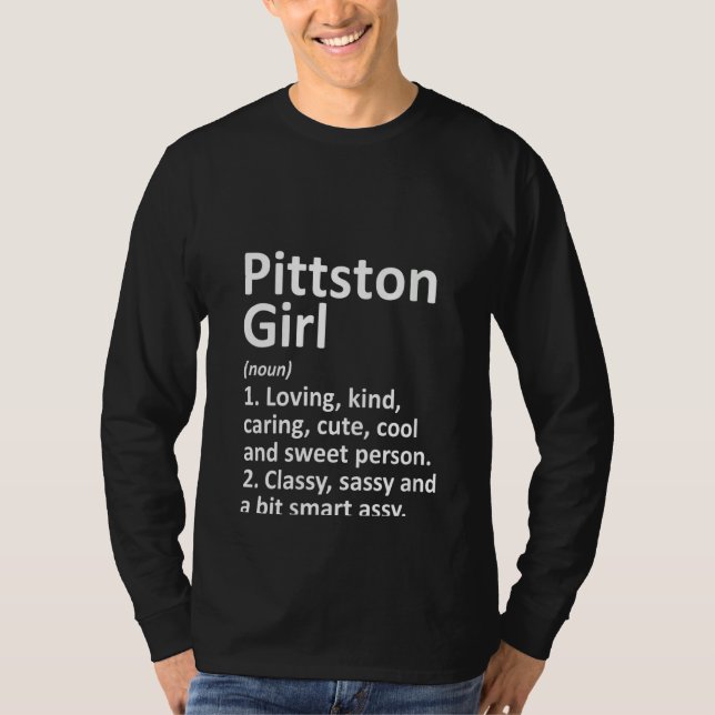 Womens PITTSTON GIRL PA PENNSYLVANIA Funny City Ho T Shirt (Framsida)
