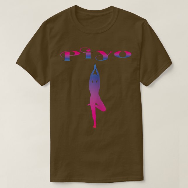 Womens Piyo ApparelPiyo Workout Gradient 1300 T Shirt (Design framsida)
