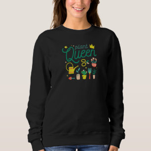 Womens Plant Queen Farmer  Garden Planter T Shirt