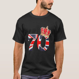Womens Platinum Jubilee British Monarch Queen 70 Y T Shirt