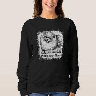 Womens Pommern Mamma Bleached Cute Hund 1 T Shirt