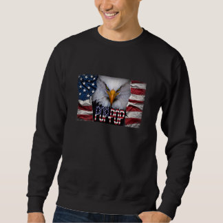 Womens Pop Eagle American Örn Öga Lång Ärmad Tröja