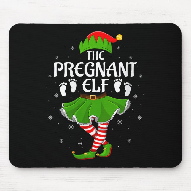 Womens Pregnant Elf Christmas Family Girls Women E Musmatta (Framsidan)