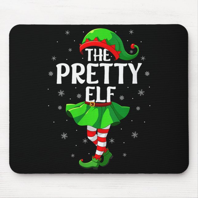 Womens Pretty Elf Christmas Girls Women Elf Squad  Musmatta (Framsidan)