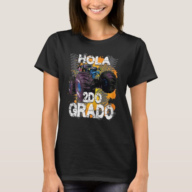 Womens Primer Dia De Escuela Maestra Spanska 2 Gra T Shirt (Framsida)