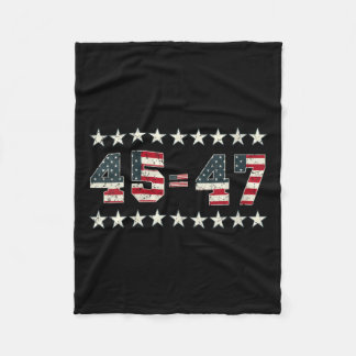 Womens Pro Trump 2024 45:e Potus 45=47 President 2 Fleecefilt