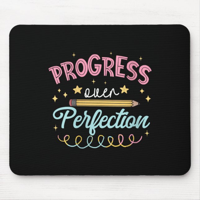 Womens Progress Over Perfection Motivational Teach Musmatta (Framsidan)