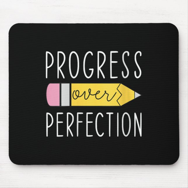 Womens Progress Over Perfection Motivational Teach Musmatta (Framsidan)