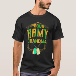 Womens Proud Army GrandMa Shirt militärt Pride T S