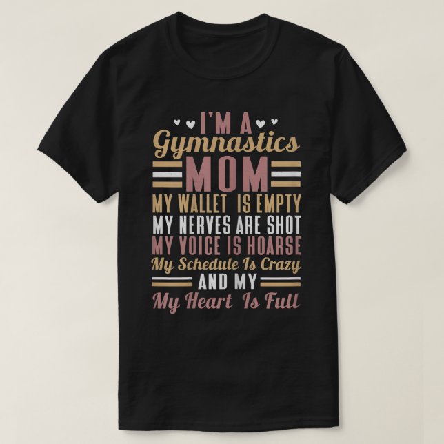 Womens Proud Gymnast Supporter Mamma Gymnastics Ma T Shirt (Design framsida)