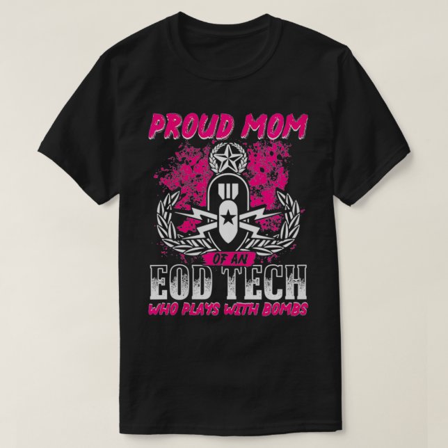 Womens Proud Mamma från EOD Eplosive Ordnance Disp T Shirt (Design framsida)