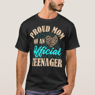 Womens Proud Mamma från Officiell tonåring 13:e fö T Shirt