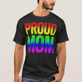 Womens Proud Mamma LGBT Pride Gift T Shirt