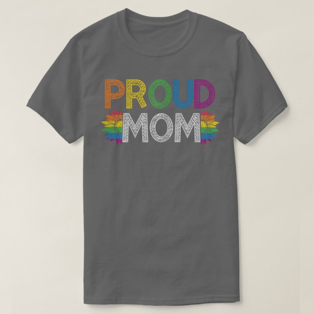 Womens Proud Mamma LGBT Pride Month Proud Mamma  T Shirt (Design framsida)