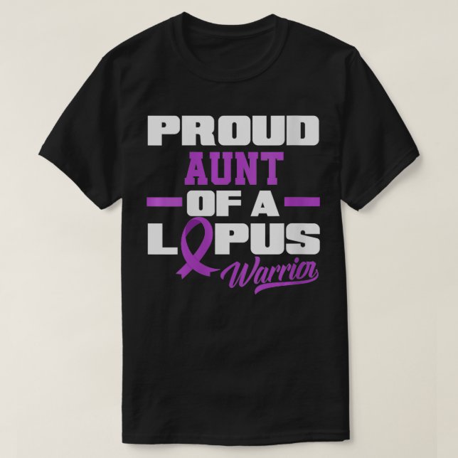 Womens Proud Moster i Lupus Warrior Nephew Niece T Shirt (Design framsida)