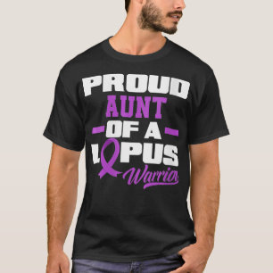 Womens Proud Moster i Lupus Warrior Nephew Niece T Shirt
