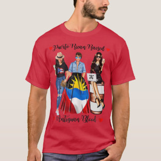 Womens Proud Puerto Rican Guadaloupe Roots Born Fl T Shirt
