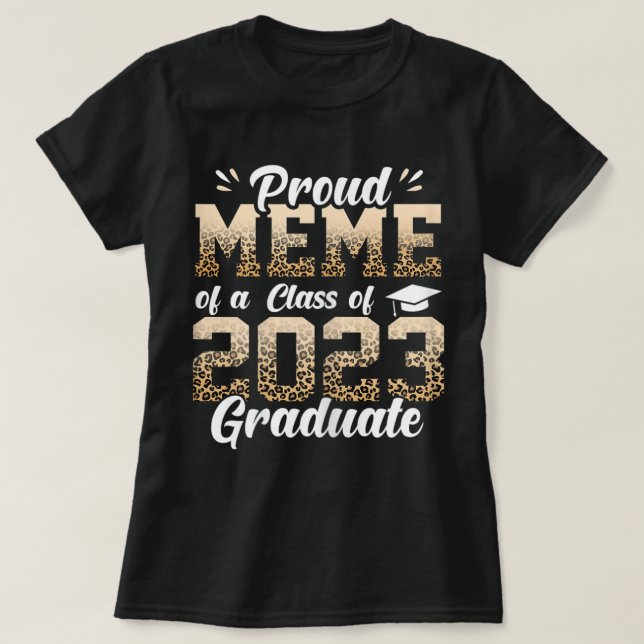 Womens Proud Senior Meme 2023 Studenten Student T Shirt (Design framsida)