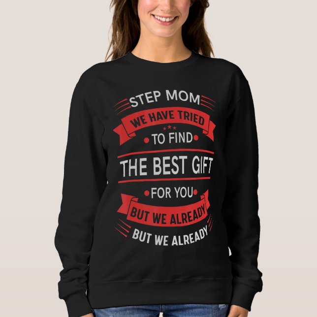 Womens Proud Step Mamma från dottern Son Mor T Shirt (Framsida)