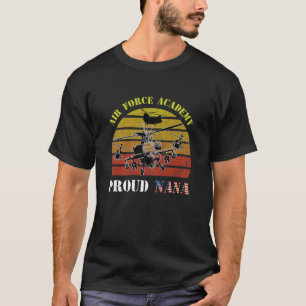 Womens Proud USAF Nana Luft Force Academy Cute Mil T Shirt