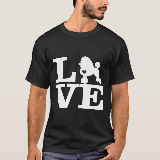 Womens Pudel Älskare Hund T Shirt (Framsida)