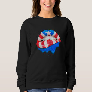 Womens Puerto Rican Flagga Läppar Women Girls Puer T Shirt