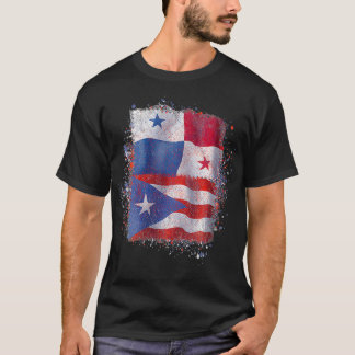 Womens Puerto Rican Panamanian Kärlek T Shirt