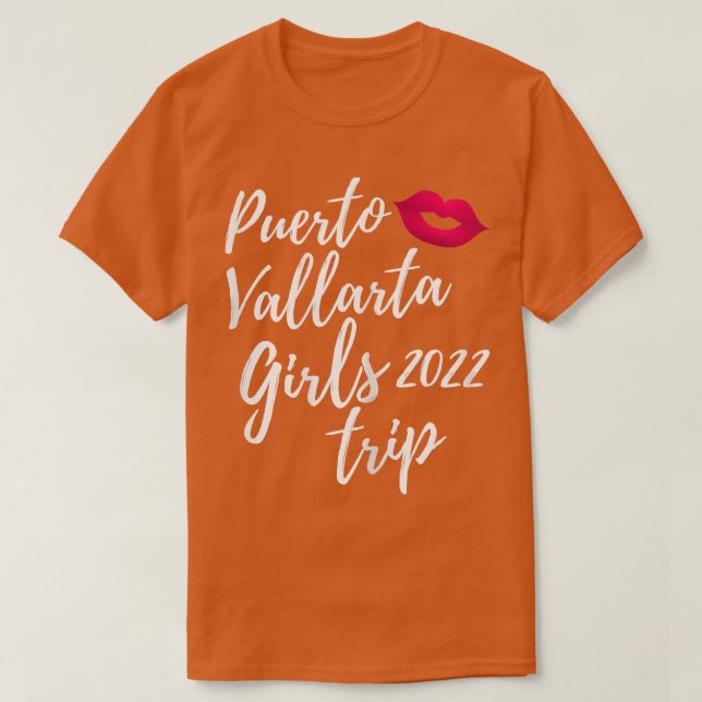 Womens Puerto Vallarta Girls Resa 2022 Roligt Matc T Shirt (Design framsida)