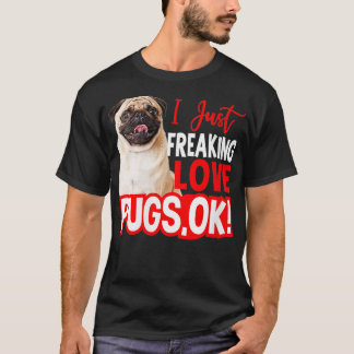 Womens Pug Älskare Gifts T Shirt