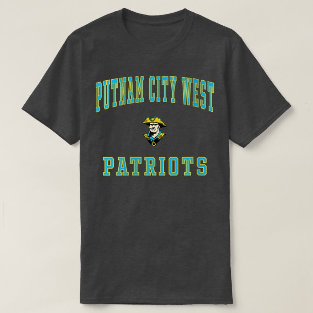 Womens Putnam City Väster High School Patriots VNe T Shirt (Design framsida)