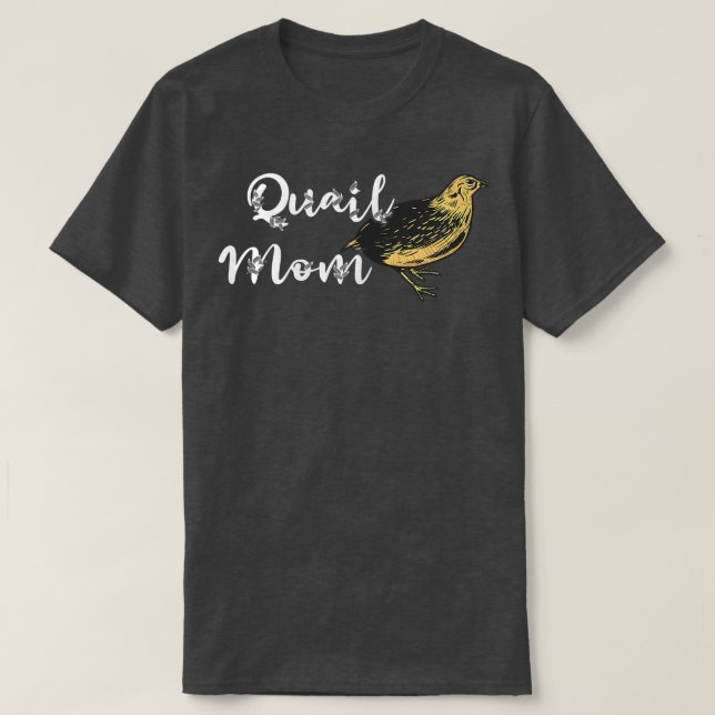Womens Quail Mamma Quail Bird Owner Quail Breeding T Shirt (Design framsida)