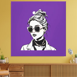 Womens Raiders - Att styra världen, tjejer stil! Canvastryck