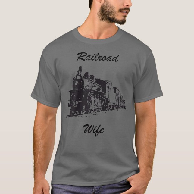 Womens Railroad wife t shirt (Framsida)