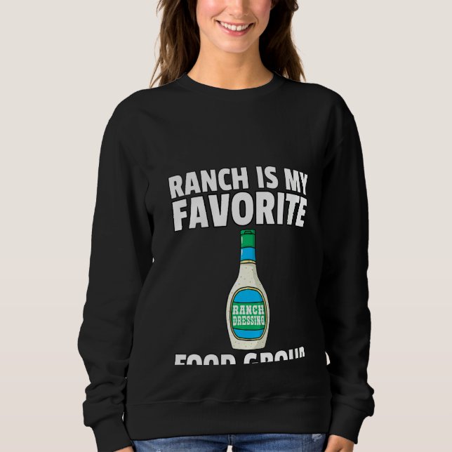 Womens Ranch Dressing Gift Funny Condiment Sauce V T Shirt (Framsida)