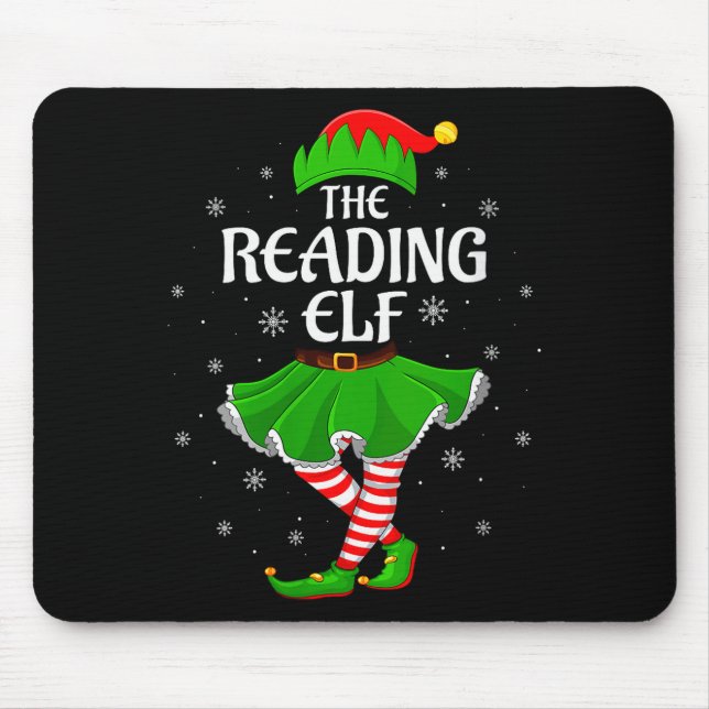 Womens Reading Elf Christmas Family Girls Women El Musmatta (Framsidan)