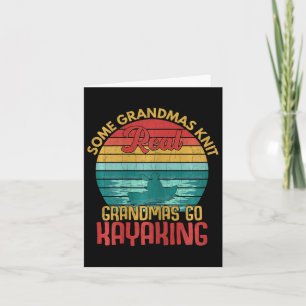 Womens Real Grandmas Go Kayaking Roligt Kayak Kaya Kort