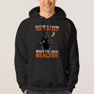 Womens Realtor Halloween Real Gods Agent & Fattig Hoodie