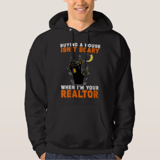 Womens Realtor Halloween Real Gods Agent & Fattig Hoodie