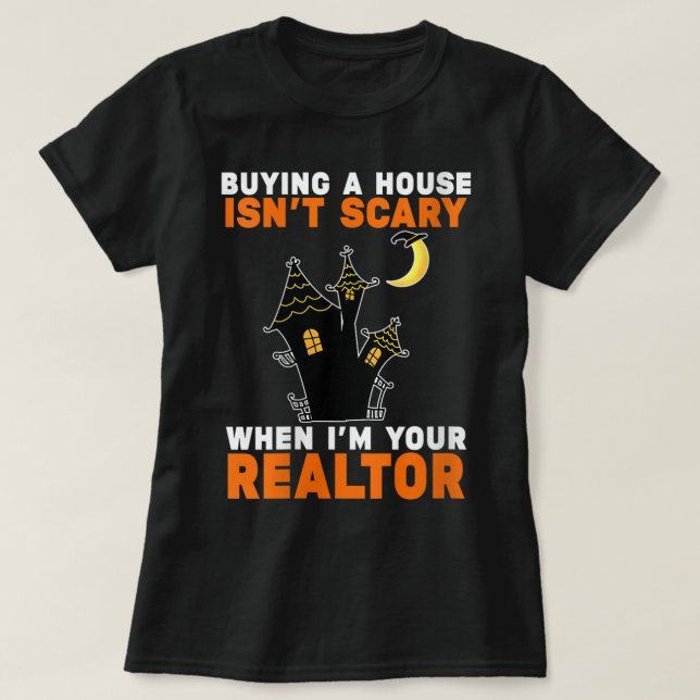 Womens Realtor Halloween Real Gods Agent & Fattig T Shirt (Design framsida)