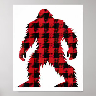 Womens Red Buffalo Play Bigfoot Matching-familj C Poster