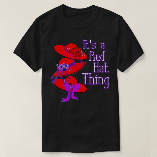 Womens Red Hat sin Red Hat Gift VNeck T Shirt (Design framsida)