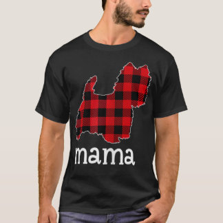 Womens Red Play Westie Hund älskare jul Matchi T Shirt