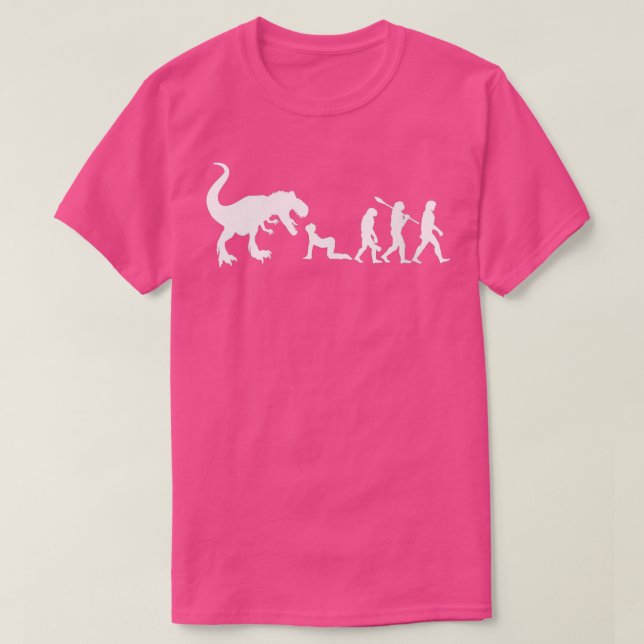 Womens Retro Evolution Dinosaur Funny Dinosaur VN T Shirt (Design framsida)