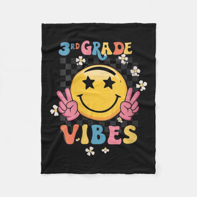 Womens Retro Welcome Back to school Lacher Boys G Fleecefilt (Framsidan)