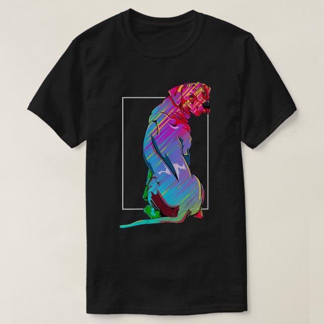 Womens Rhodesian Ridgeback Hund Animal Lover Pet O T Shirt (Design framsida)