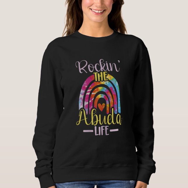 Womens Rockin' The Abuela Life First 1st Time New  T Shirt (Framsida)